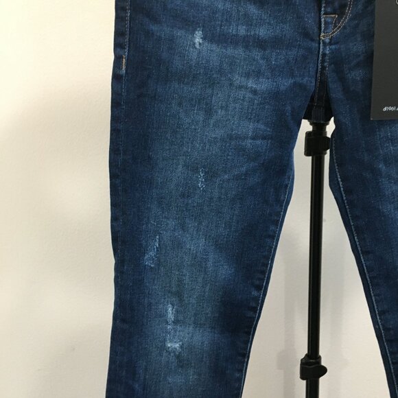 NWT DL1961 Ravine Wash Smart Denim MARA Straight Ankle Fray Hem Distressed Jeans - Picture 8 of 14